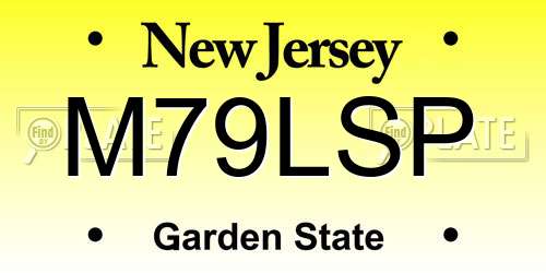 M79LSP New Jersey License Plate