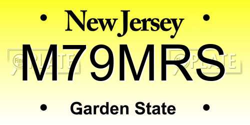 M79MRS New Jersey License Plate