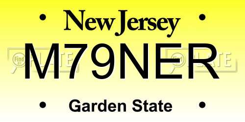M79NER New Jersey License Plate