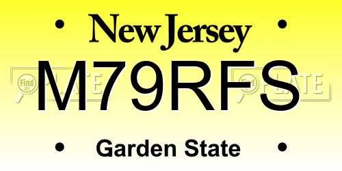 M79RFS New Jersey License Plate