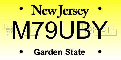M79UBY New Jersey License Plate