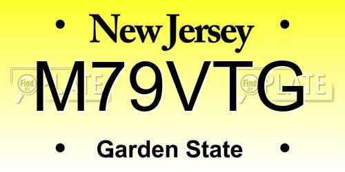 M79VTG New Jersey License Plate