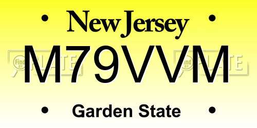 M79VVM New Jersey License Plate