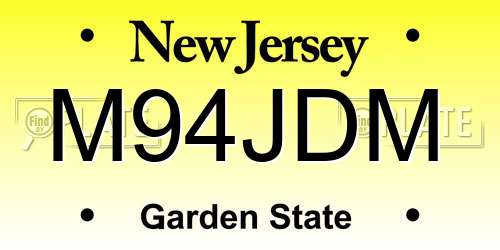 M94JDM New Jersey License Plate