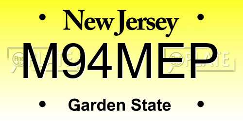 M94MEP New Jersey License Plate