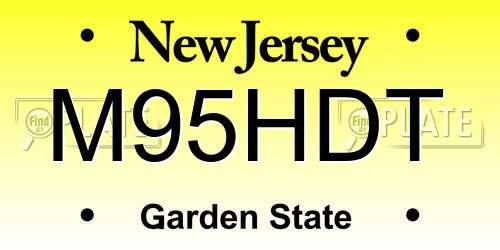 M95HDT New Jersey License Plate