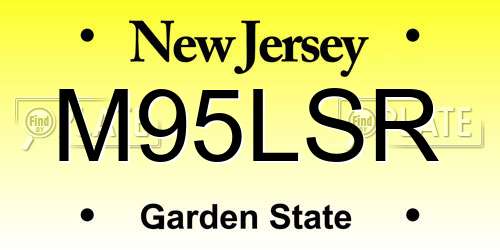 M95LSR New Jersey License Plate