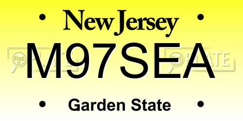 M97SEA New Jersey License Plate