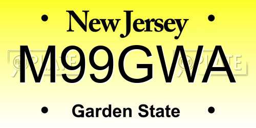 M99GWA New Jersey License Plate