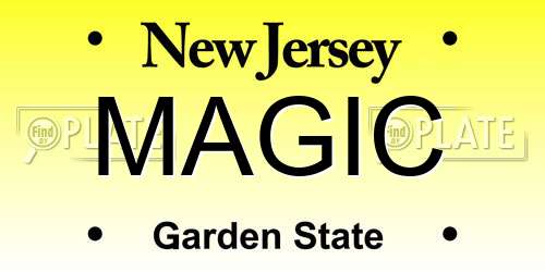 MAGIC New Jersey License Plate