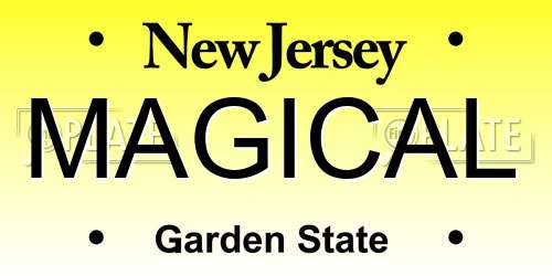 MAGICAL New Jersey License Plate