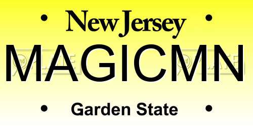 MAGICMN New Jersey License Plate