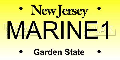 MARINE1 New Jersey License Plate