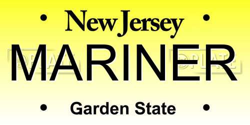 MARINER New Jersey License Plate