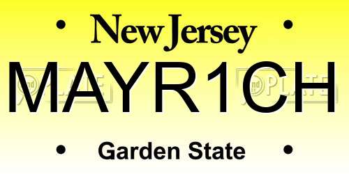 MAYR1CH New Jersey License Plate