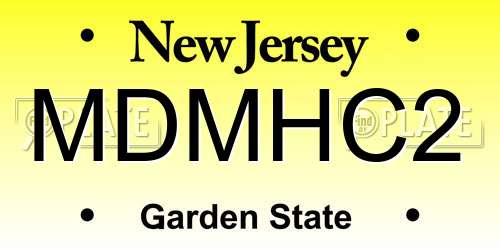 MDMHC2 New Jersey License Plate