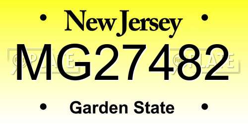 MG27482 New Jersey License Plate