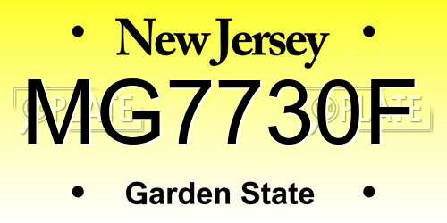 MG7730F New Jersey License Plate