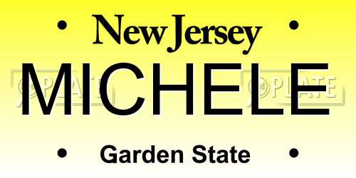 MICHELE New Jersey License Plate