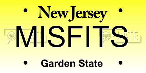 MISFITS New Jersey License Plate