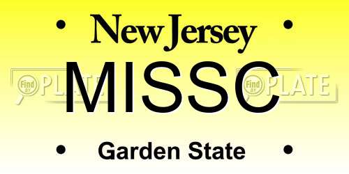 MISSC New Jersey License Plate