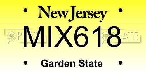 MIX618 New Jersey License Plate