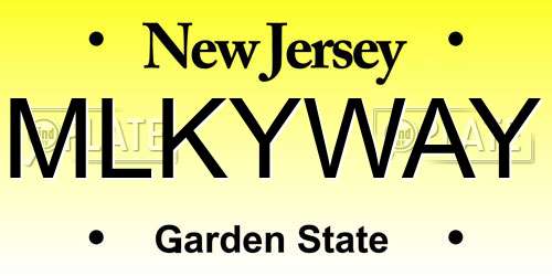 MLKYWAY New Jersey License Plate