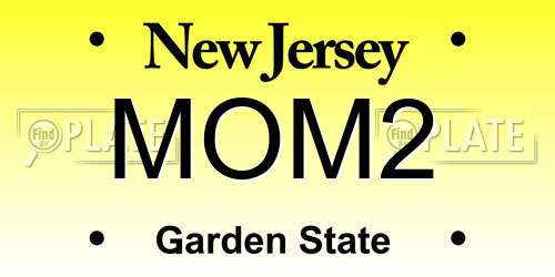 MOM2 New Jersey License Plate