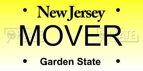 MOVER New Jersey License Plate