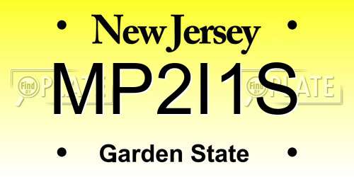 MP2I1S New Jersey License Plate