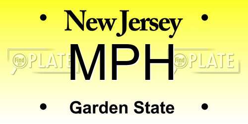 MPH New Jersey License Plate
