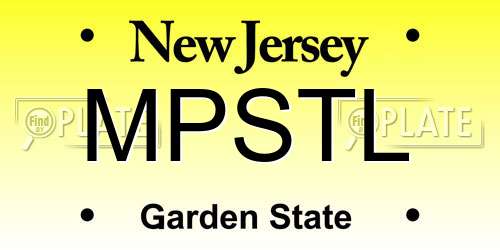 MPSTL New Jersey License Plate