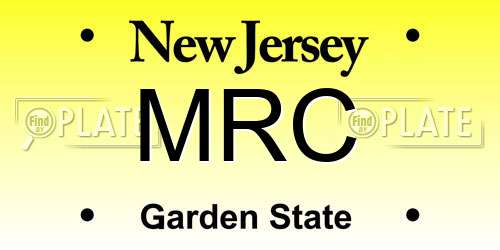 MRC New Jersey License Plate