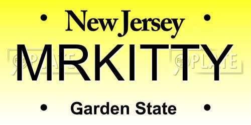MRKITTY New Jersey License Plate