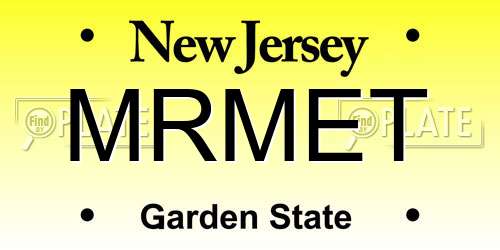 MRMET New Jersey License Plate