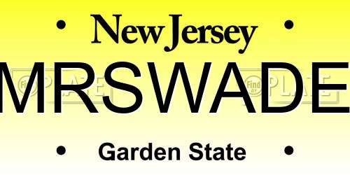 MRSWADE New Jersey License Plate