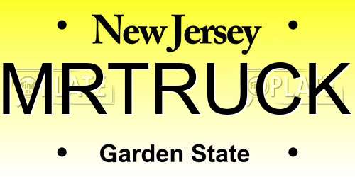 MRTRUCK New Jersey License Plate