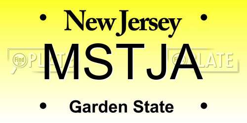 MSTJA New Jersey License Plate
