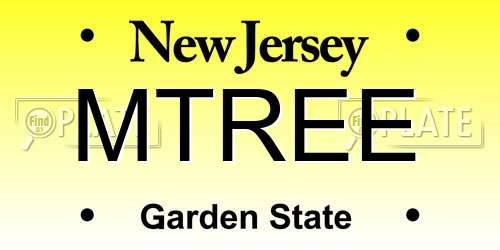 MTREE New Jersey License Plate