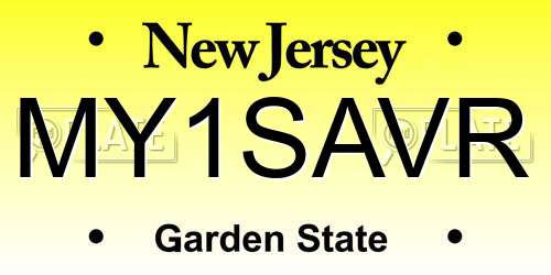 MY1SAVR New Jersey License Plate