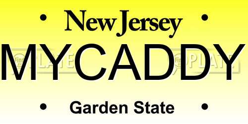 MYCADDY New Jersey License Plate