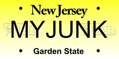 MYJUNK New Jersey License Plate