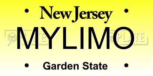MYLIMO New Jersey License Plate
