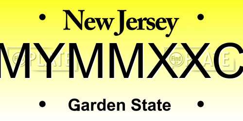 MYMMXXC New Jersey License Plate