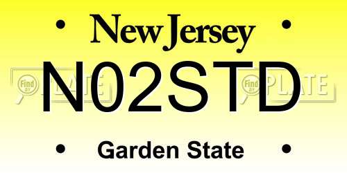 N02STD New Jersey License Plate