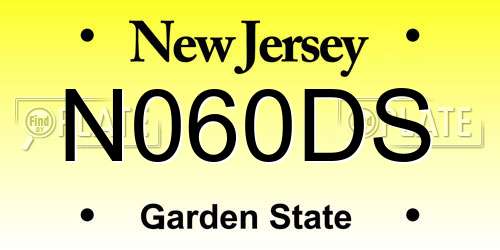 N060DS New Jersey License Plate