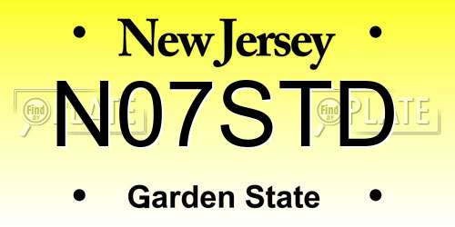 N07STD New Jersey License Plate