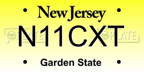 N11CXT New Jersey License Plate