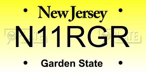 N11RGR New Jersey License Plate