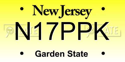 N17PPK New Jersey License Plate